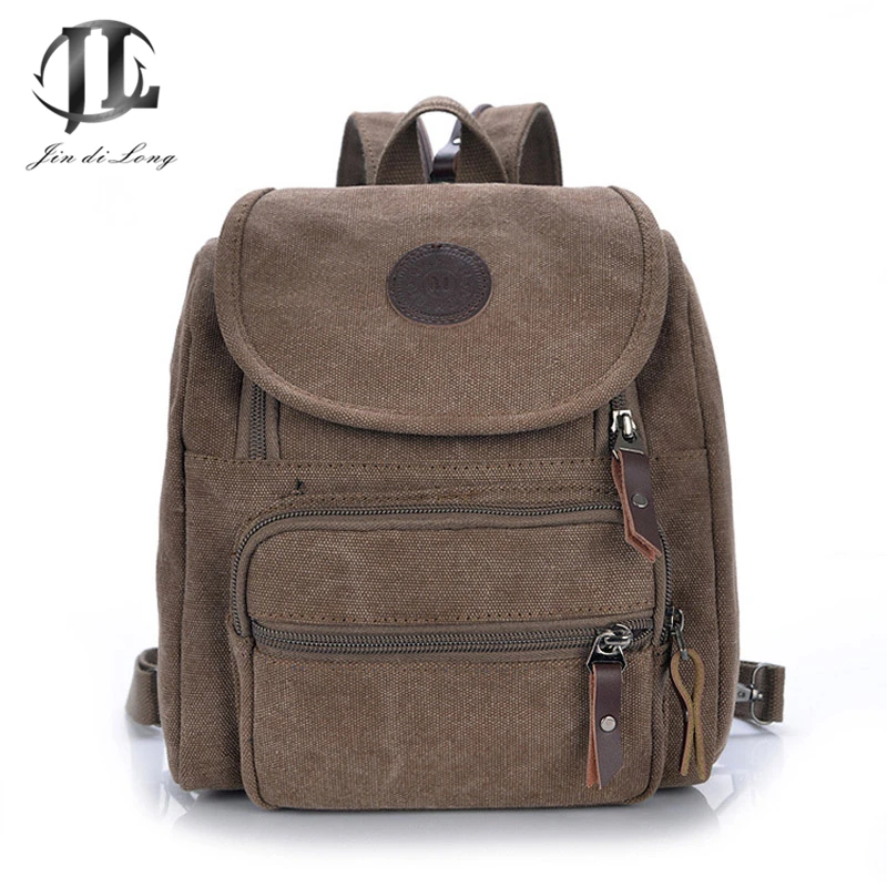 fashion Canvas Multi function Women Small Travel Backpack School Bags Ladies Crossbody Shoulder ...