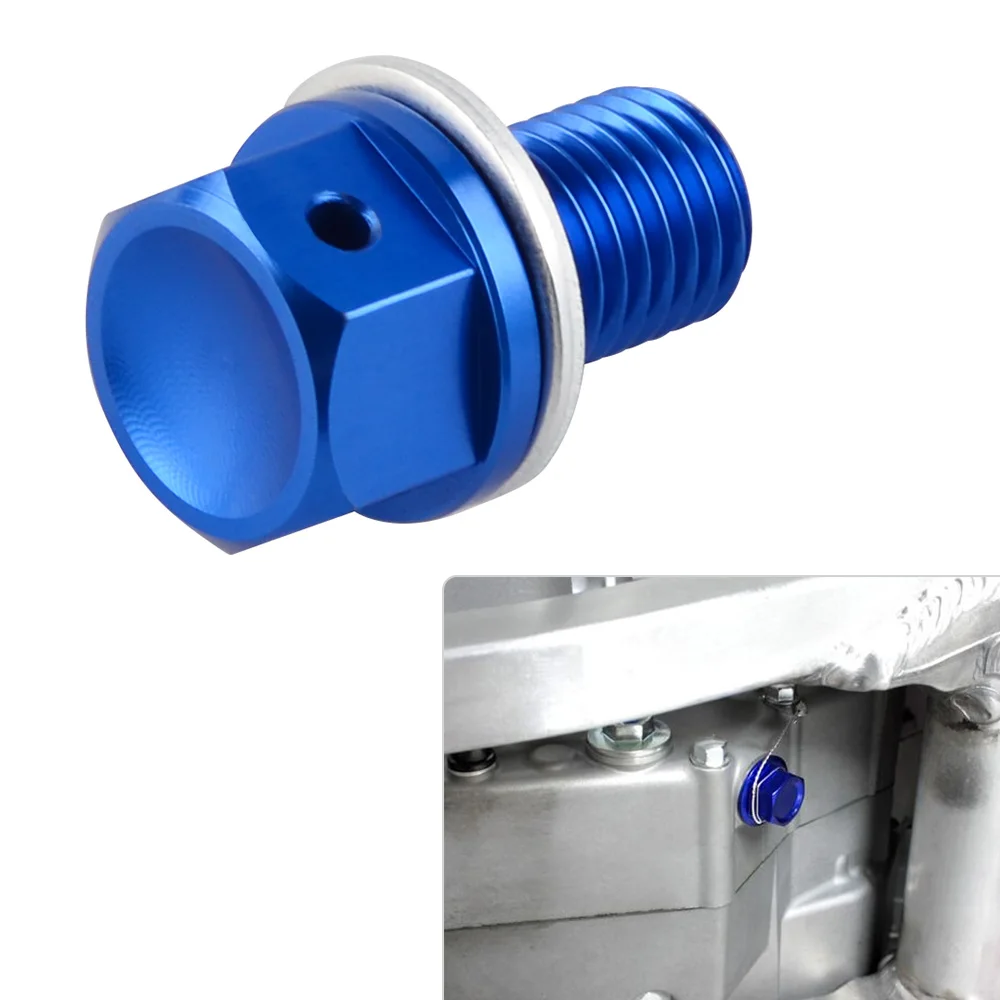ZETA anodized BLUE billet oil drain plug bolt magnetic Yamaha YZ250F 2001-2017 ZETA anodized BLUE billet oil drain plug bolt magnetic Yamaha YZ250F 2001-2017