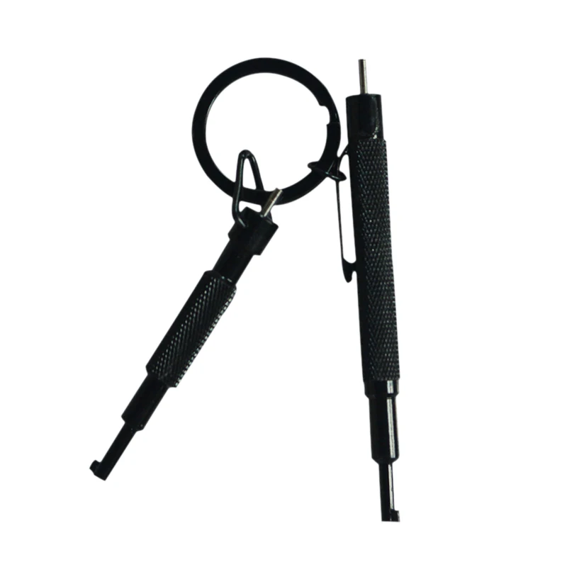 1pc Mens Boys Black Keychain Hand Cuffs Universal Key Keychain Baton