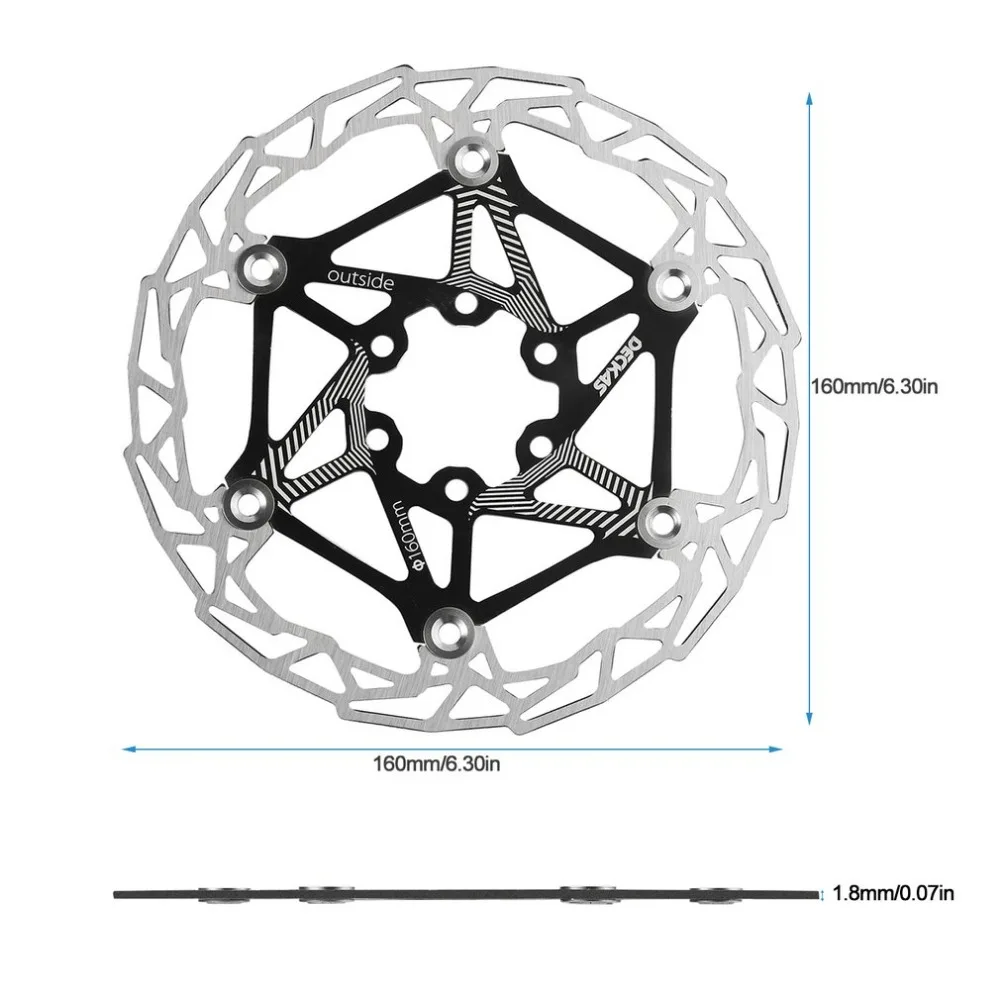 DECKAS ультра-светильник MTB горный велосипед тормозной диск поплавок плавающие колодки 160 мм 6 Болт роторы запчасти велосипедные аксессуары Новинка