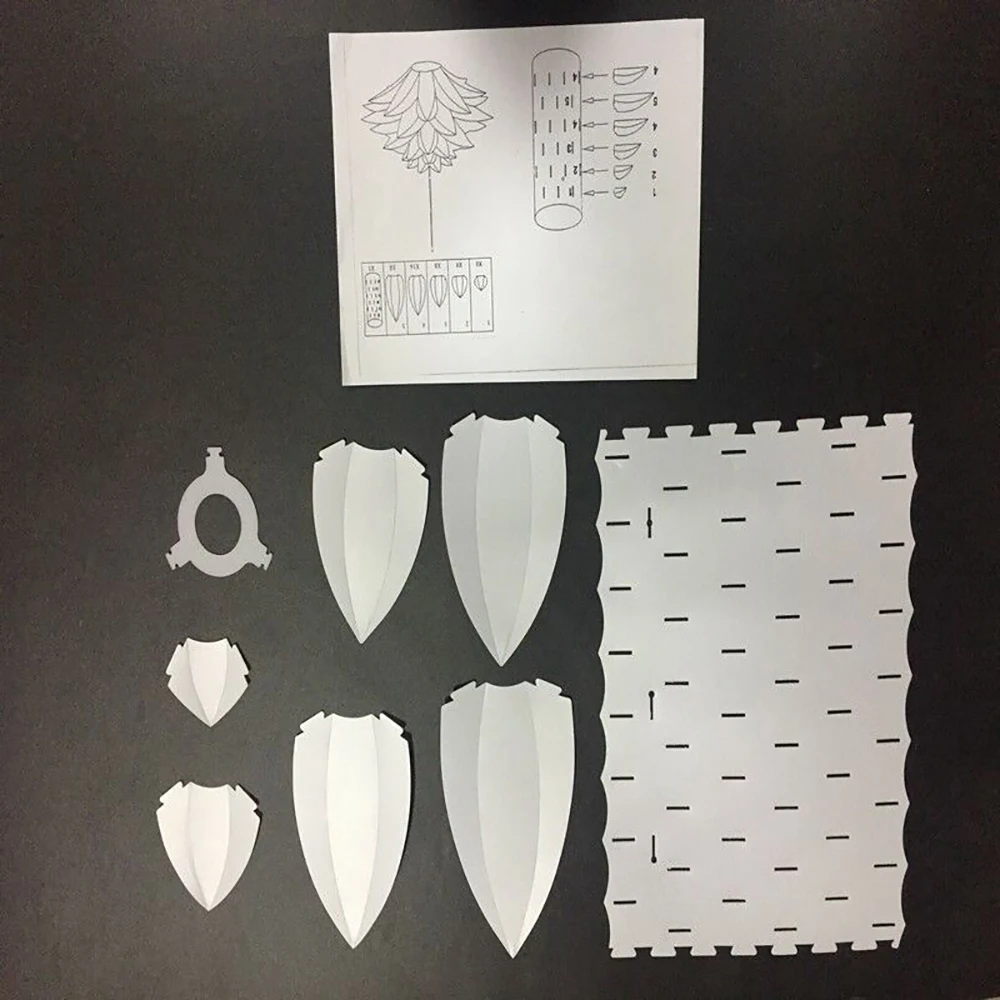 Пластиковая люстра в форме лотоса украшения DIY абажур светильник абажур для гостиной потолочный светильник ing люстра Декор