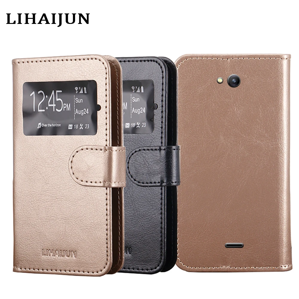 

Flip Cover PU Leather Case Window View Slim Phone Case Cover For Blackview BV8000 Pro
