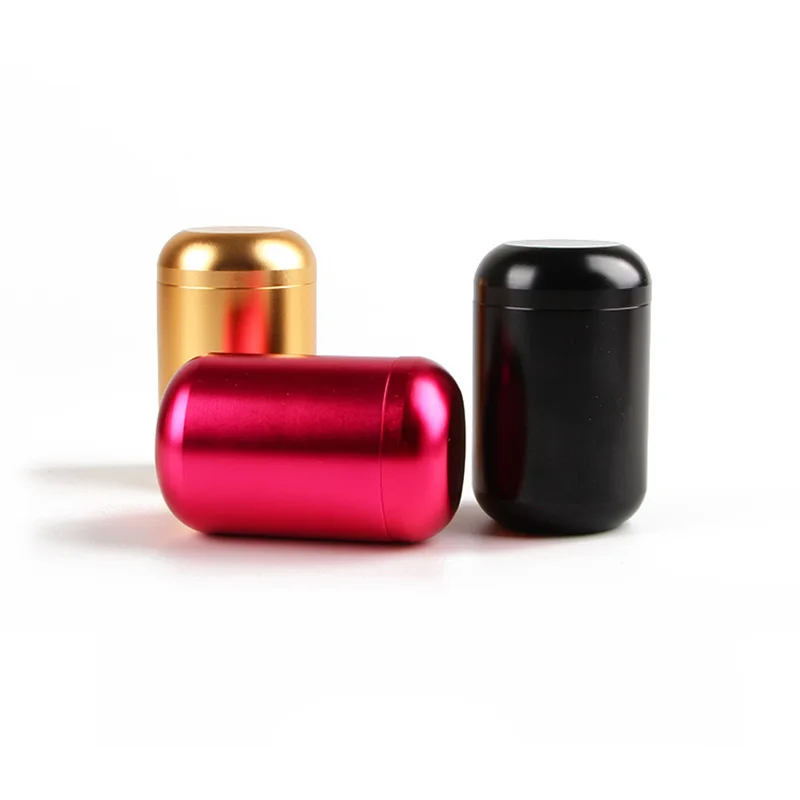 New Aluminum Tea Container Smell Proof Sealed Coffee Powder Containers Caddy Hurb Storage Boxes Portable Travel Tea Bag Cans