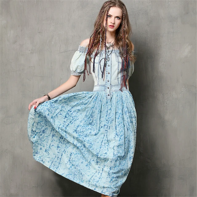 die kleider zu tun slash 2017 retro alten kleid Sexy Sommer frauen I2YHWED9