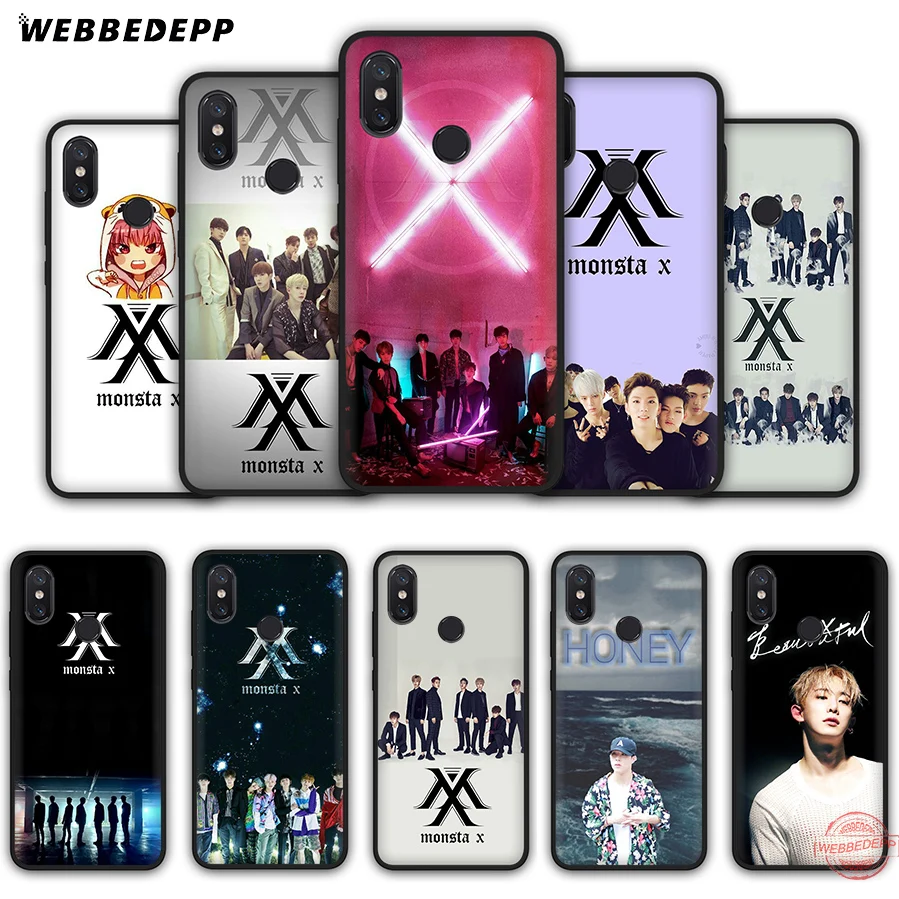 Мягкий силиконовый чехол WEBBEDEPP Monsta X KPOP Boy для Xiaomi Mi 6 8 9 SE MAX 3 A1 A2 Lite F1 | Мобильные