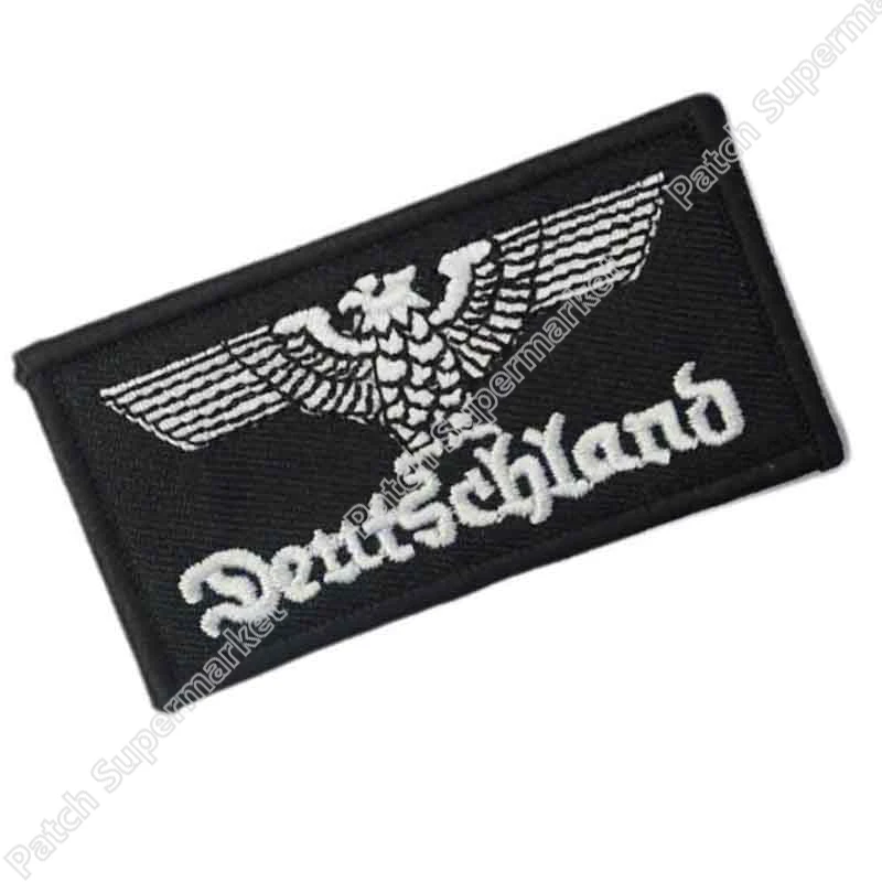 

3" Deutschland Germany Eagle MORALE MILITARY IRON ON PATCH MC BIKER VEST PATCH BACK OF JACKET APPLIQUE