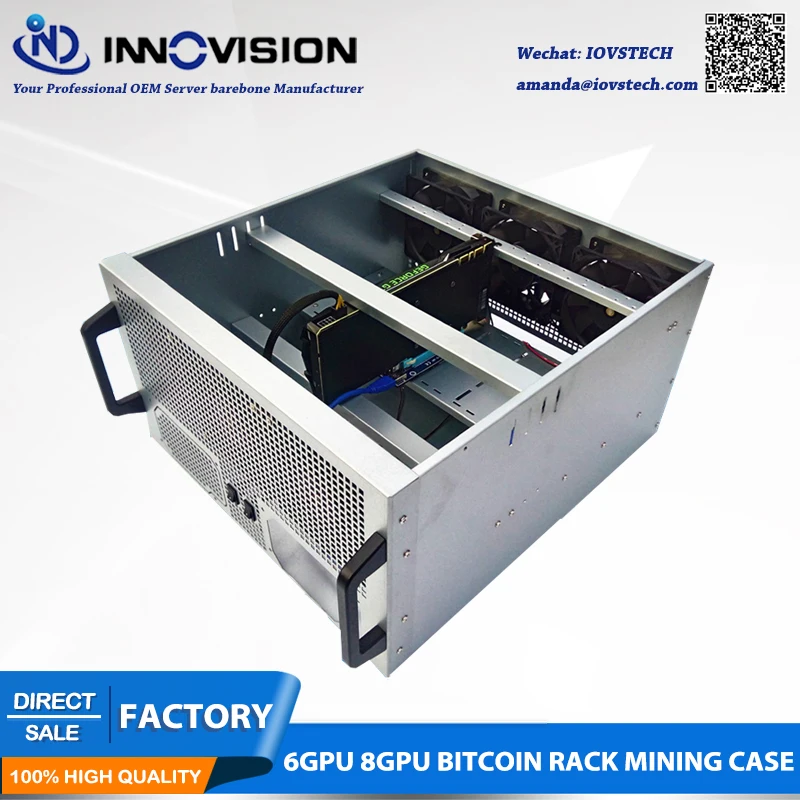 Лидер продаж чехол для биткоинов 6GPU 8GPU|case case|case rackcase c |