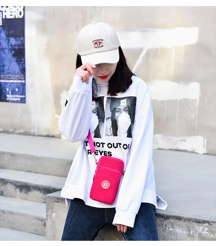 Универсальная модная сумка для телефона Missbuy для samsung/iPhone/huawei/htc/LG, чехол-кошелек, чехол на плечо, карман для телефона