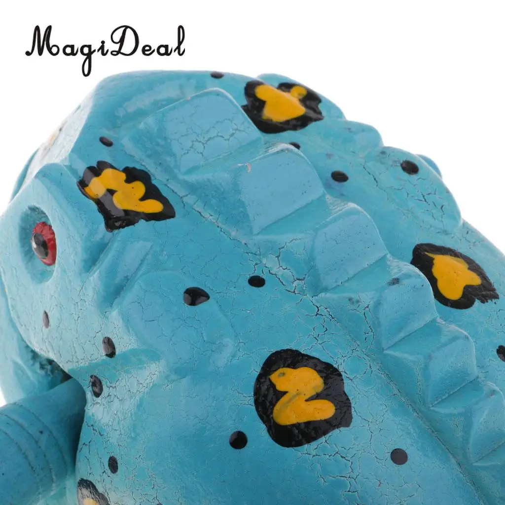 Thailand Hand Carved Wood Frog Guiro Rasp Croaking Sound Toy Musical Instruments Tone Block Feng Shui Figurines Lucky Crafts