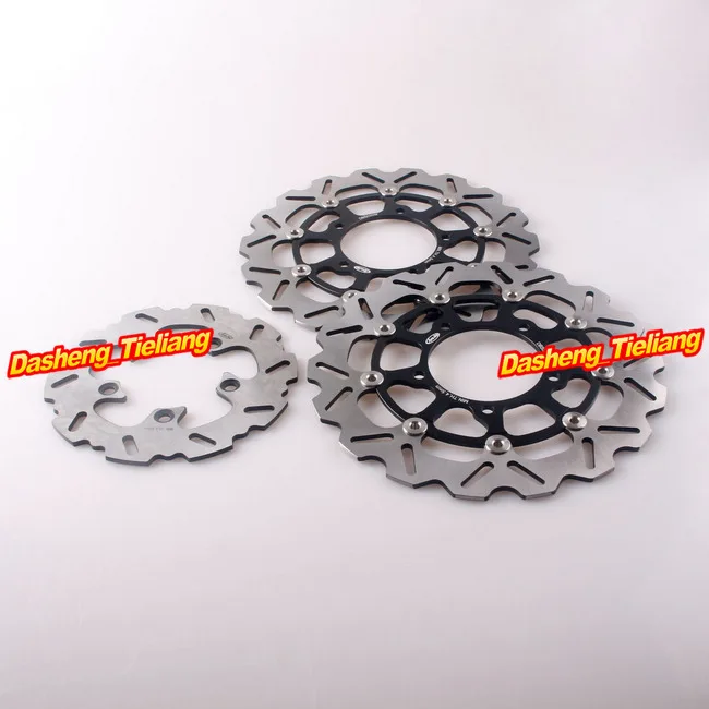 

Front & Rear Brake Disc Rotors for Suzuki 2006 2007 GSXR 600 750 & 2005-2008 GSXR 1000 Stainless Steel + Aluminum Alloy