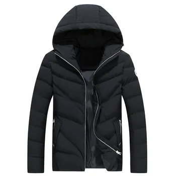 

2018 New Casual Waterproof Mens Winter Parka Uomo Good Quality Solid Color Heren Jassen Winter