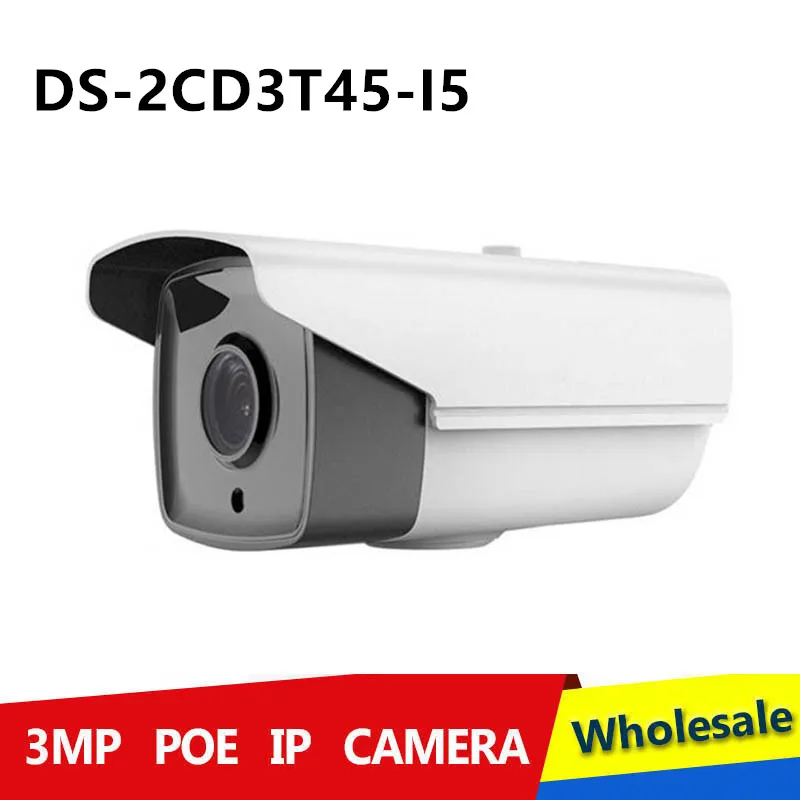 2015 Multi language 4MP DS 2CD3T45 I5 IR Bullet Camera with IR Range 50m H265 IP