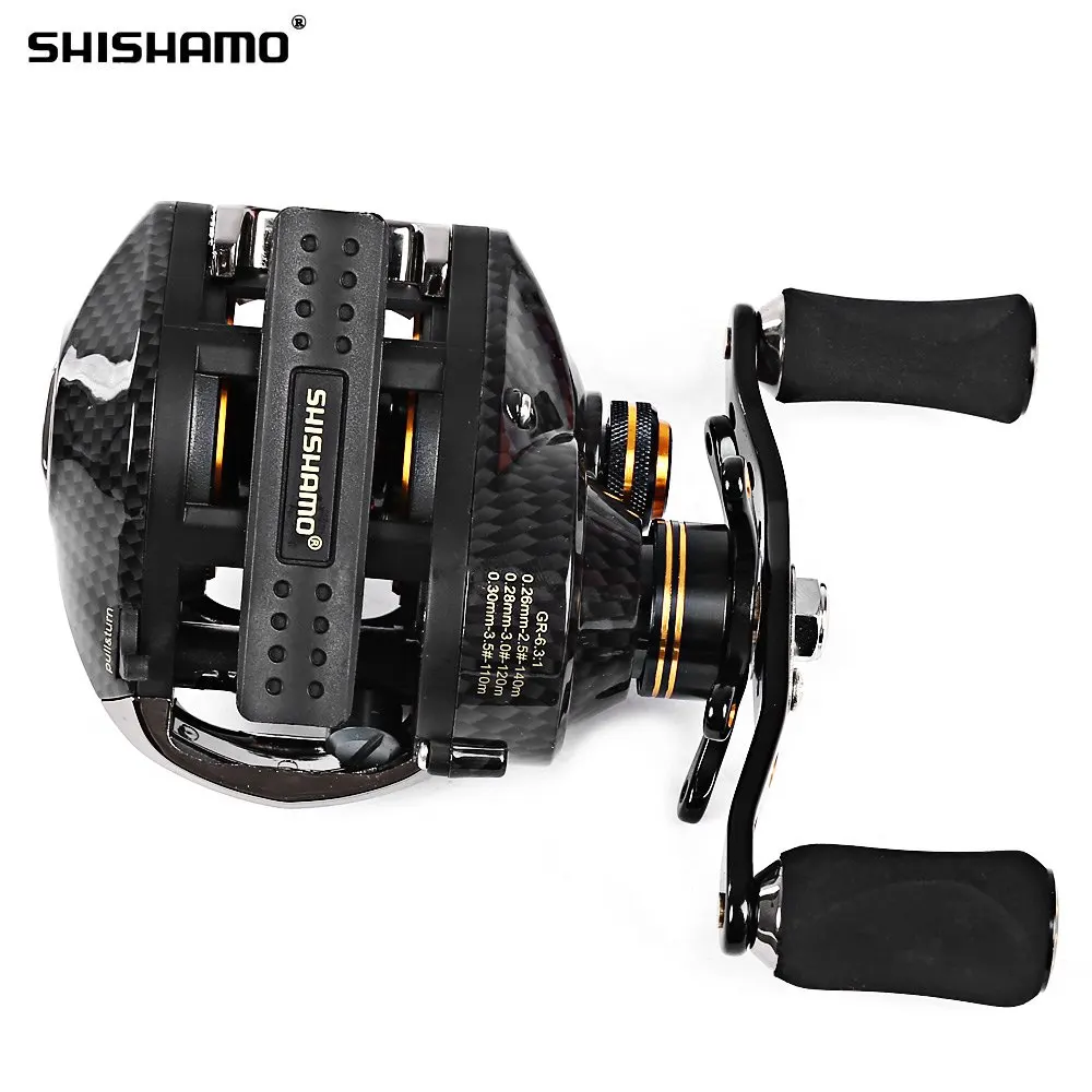  Shishamo LB200 Fishing Reel Left Right Hand Fishing Bait Casting Reel With One Way Clutch Durable Baitcaster Coil Fishing Reel 