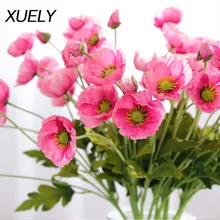 XUELY 59 см свадебное украшение искусственный цветок мака украшение дома Имитация растения зеленое растение в горшках реквизит для фотосессии