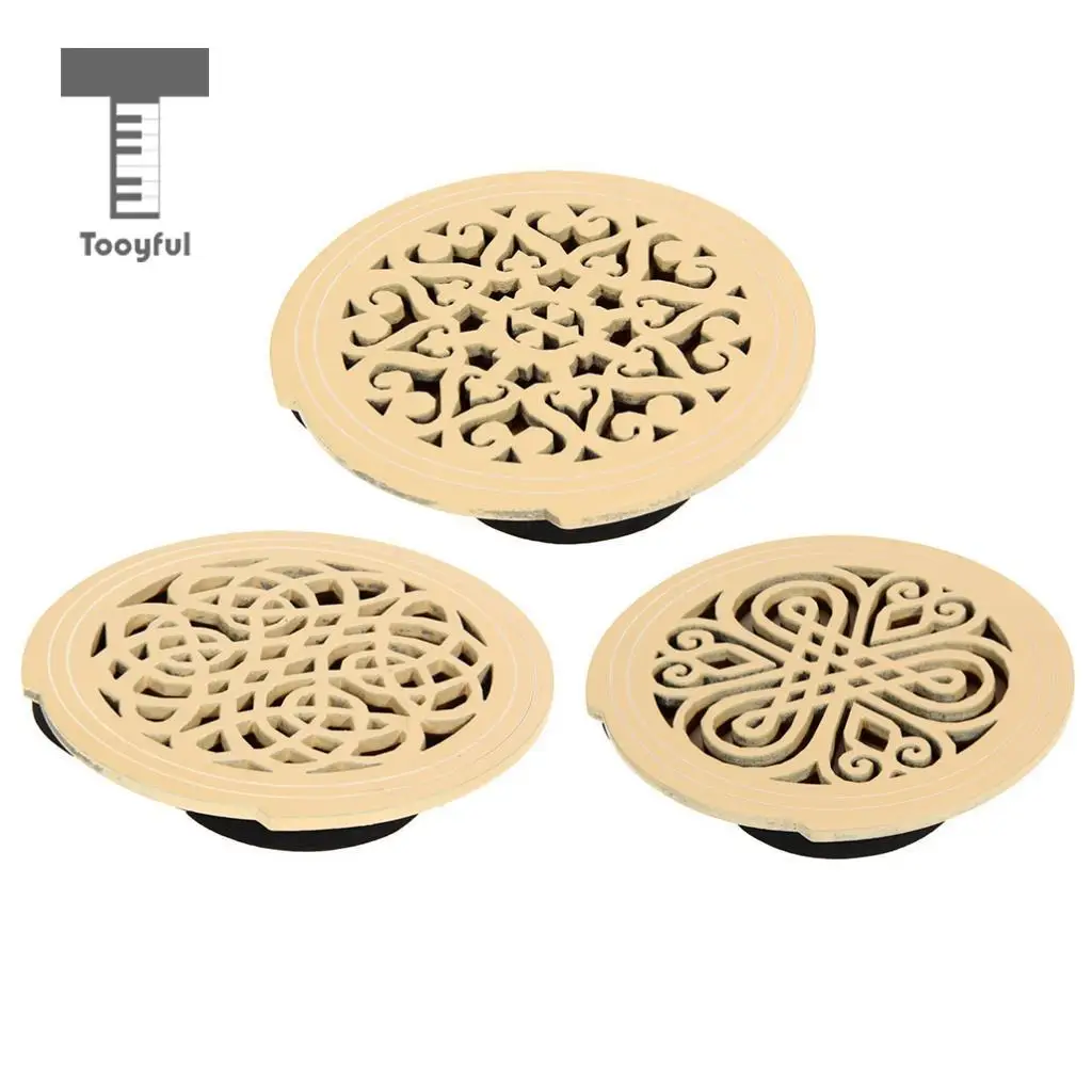 Tooyful Wood Acoustic Guitar Soundhole Cover Feedback Buster for 40'' 41'' Guitar Parts Accessories