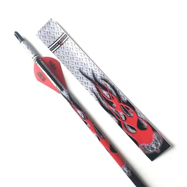 Buy New style 12 pcs Arrow Wraps Fletching Archery