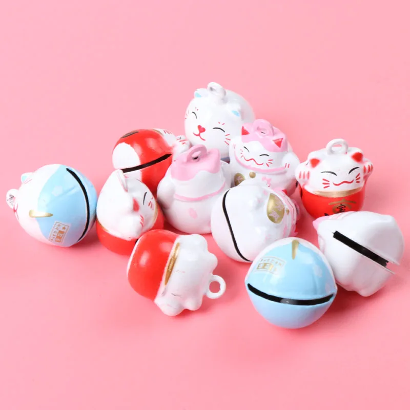 Jingle колокольчики Mix Lucky Cat свободные железные шарики маленькие вечерние елочные
