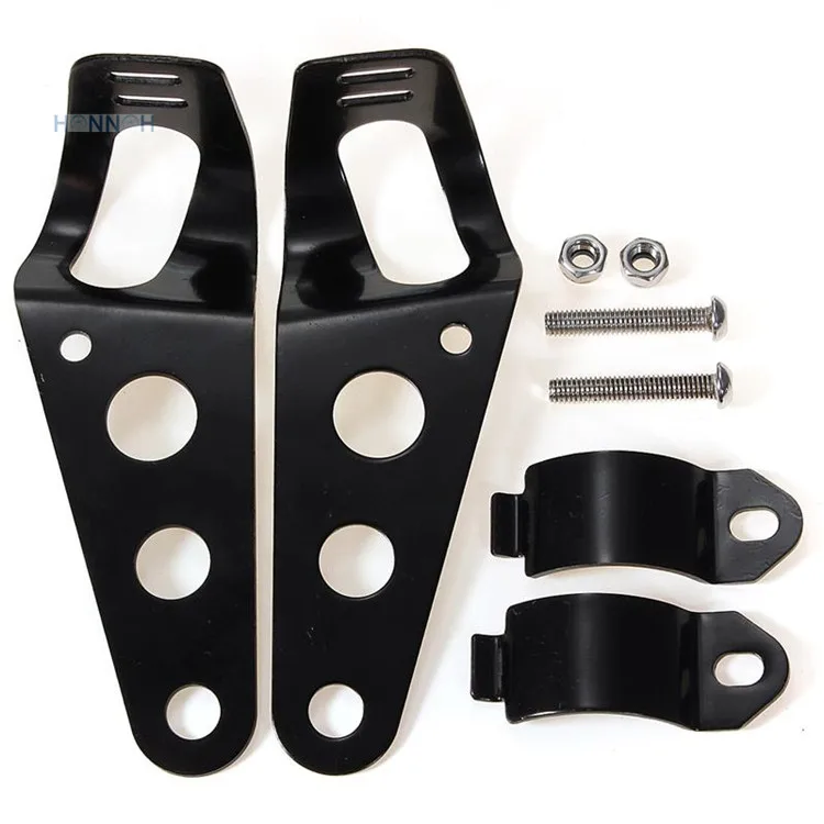 2 KIND 28 36mm black Chrome Motorcycles Headlight headlamps Mount