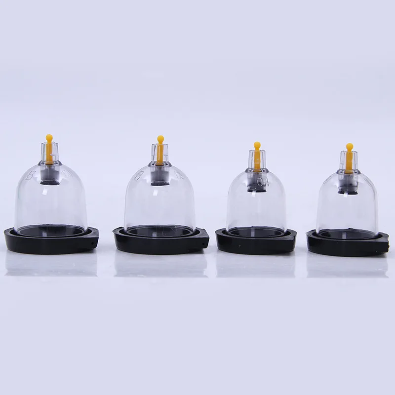 4 Cups Chinese Magnetic Massage Jars Cupping Suction Cup Acupuncture Massager Therapy Thicken Massage Vacuum Cans Vacuum Cupping-6