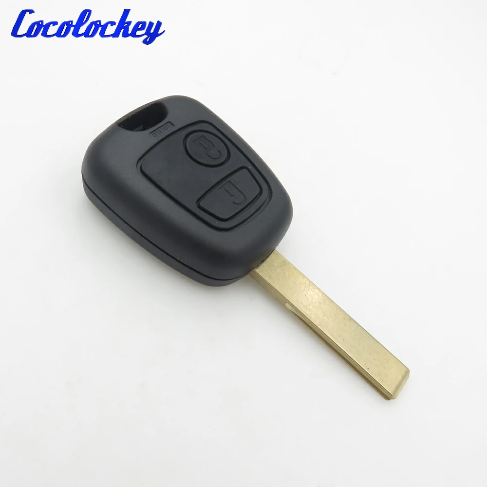 Cocolockey 2 кнопки удаленный Корпус ключа для Peugeot 307 Ключи автомобиля пустой ключ