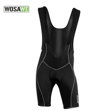 WOSAWE Men Padded Cycling Bib Shorts 4D Cycling Jersey Bib Shorts Bicycle Ropa Ciclismo Road Bike Bib Shorts Cycling