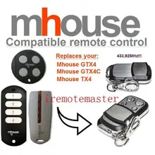 Для MHouse GTX4, GTX4C, TX4 пульт дистанционного управления 433,92 МГц