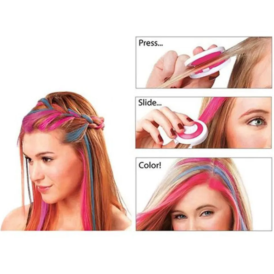 

4 colors Hair Color Hair Permanent Chalk Color Powder Temporary Pastel Hair Dye Color Paint Soft Pastels Styling Tool