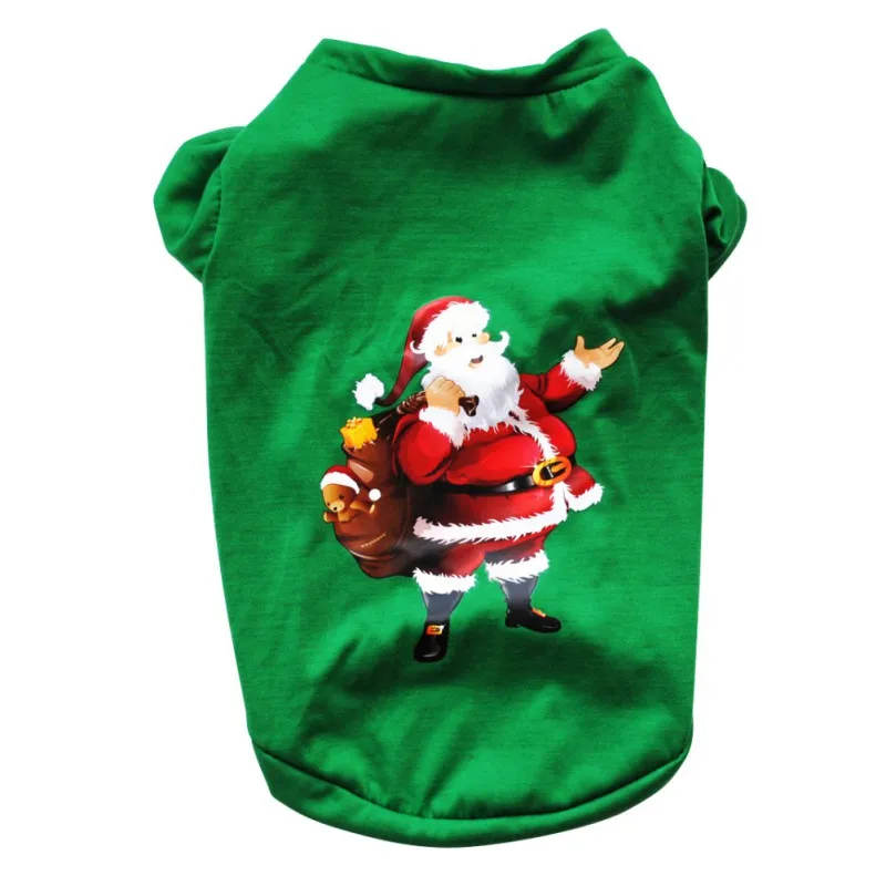 XS/S/M/L Red Pet Dog Clothes Christmas Costume Cartoon Clothes For Small Dog Cloth Costume Dress Winter Apparel Coat Apparel New