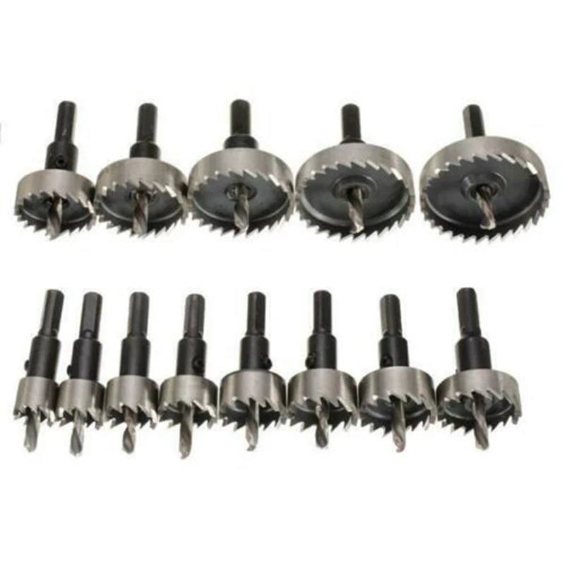 

13pcs/Kit 16mm-53mm HSS Hole Drill Bit For Steel Iron Drilling Strong Accessory