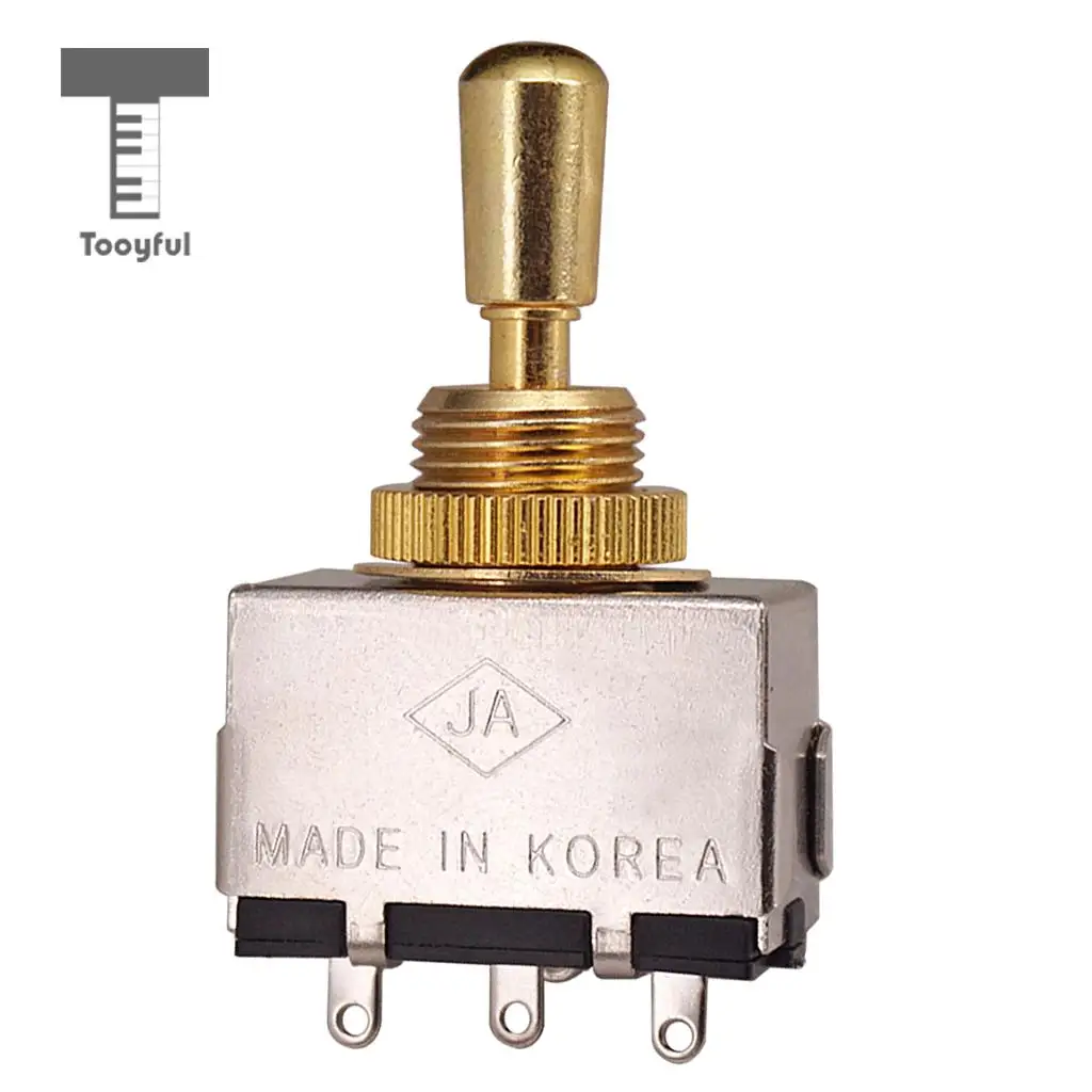 Tooyful гитары металлическая неразъёмная застёжка 3-way Селекторный переключатель тона Переключить с Медь ручка для LP Электрогитары Запчасти