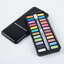 Однотонные краски гуашь с 12 видов цветов 18 цветов 24 краски гуашь порошок комплект, принадлежности для живописи в случае для детская живопись посуда