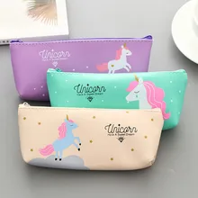 

1 Pcs Kawaii Pencil Case Flamingos Canvas Gift Estuches School Pencil Box Pencilcase Pencil Bag Cute School Supplies Stationery