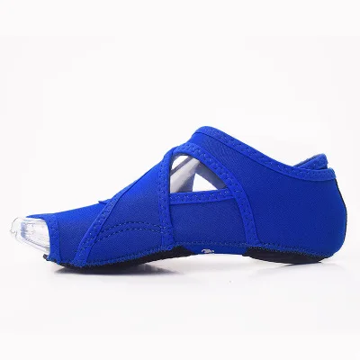 Спинки Профессиональный yoga Носки пять пальцев Носки нескользящая обувь для йоги фитнес-Пол Обувь и Носки производителей - Цвет: Синий цвет
