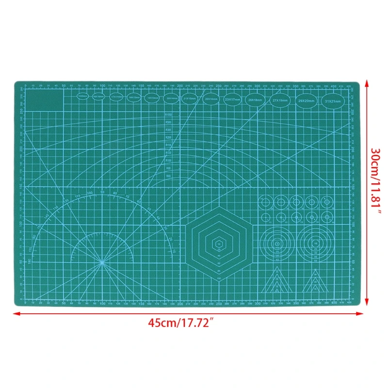 

A3 Grid Lines Healing Cutting Mat Craft Scale Plate Card Patchwork DIY Paper Board Tool