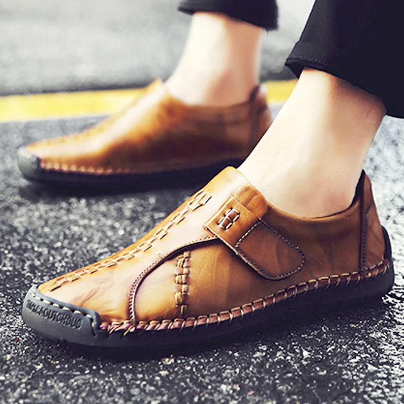 

men shoes men loafers peas shoes leather stitching casual shoes men shoes leather formal adult male tennis zapatos