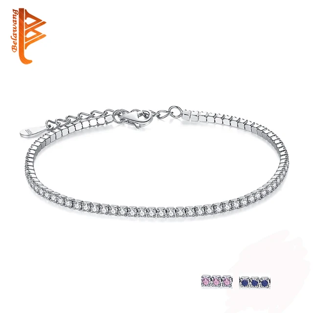 Bela Aaa Elegant Square Cz Tennis Charm Bracelets Bangles For Bela Aaa Elegant Square Cz Tennis Charm Bracelets Bangles For Women 925 Sterling Silver Princess