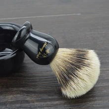 Дополнительная плотность silvertip барсучья щетка для бритья с полимерной ручкой мужской набор для ухода за шерстью от производителей