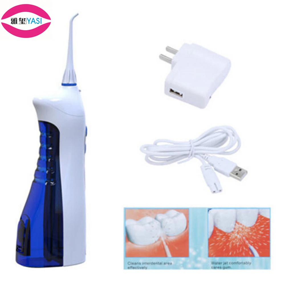 

YASI V8 Rechargeable Oral Irrigator Gum Dental Water Jet Flosser Teeth Flossing Blue Portable Outdoor Cleaning Tool