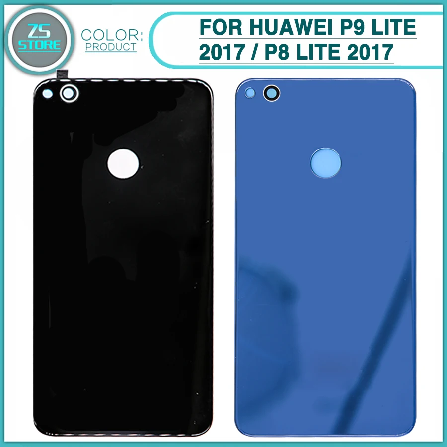

new Rear Housing Case For Huawei P9 lite 2017 P8 lite 2017 Battery back Cover Battery Door Rear Cover with sticker