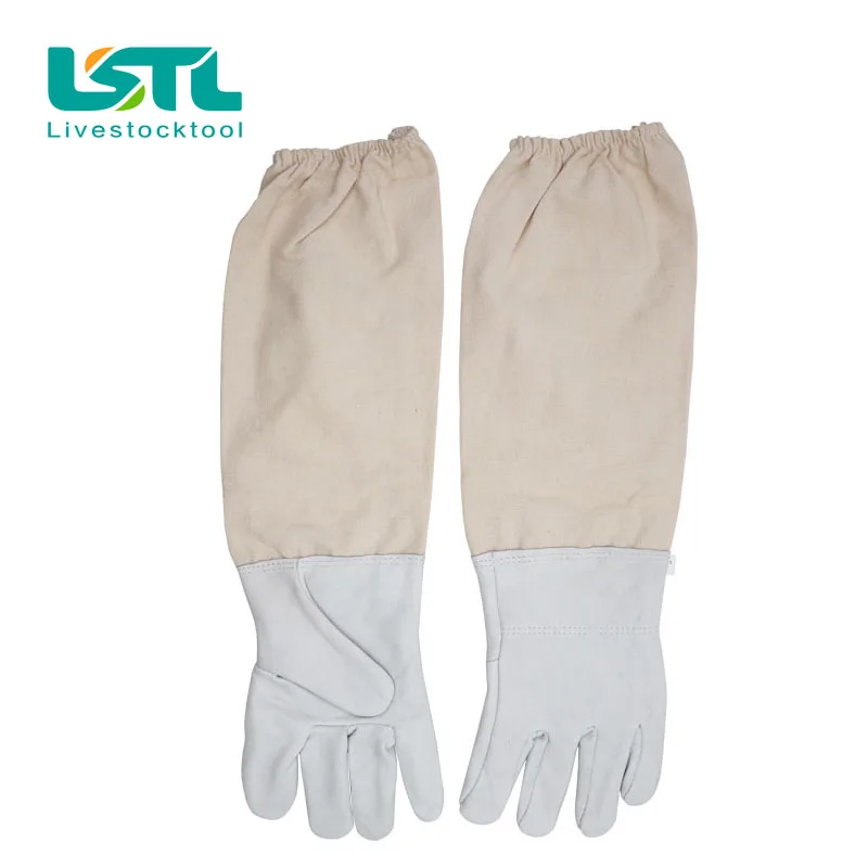

Free Shipping Beekeeping Protective Gloves Breathable Material beekeepeing Gloves bee tools for Beekeeperl25