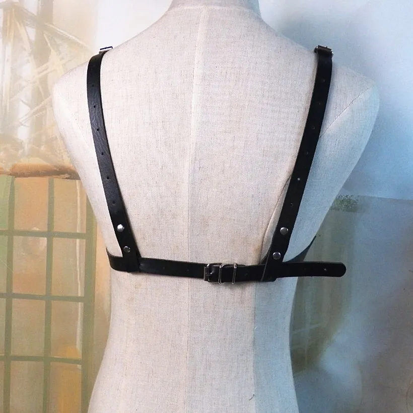 Najtaniej BDSM Bondage Rope skórzana uprząż zabawki dla kobiet gra dla dorosłych strój biustonosz i nogi szelki pasy pas do pończoch akcesoria erotyczne zestaw
