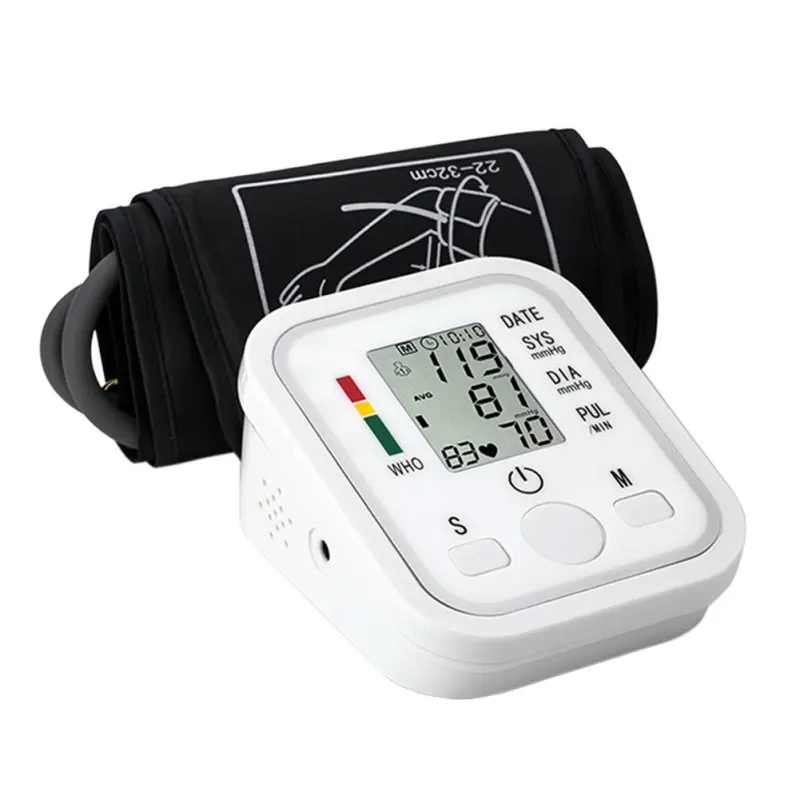 

Digital Upper Arm Blood Pressure Monitor Portable tonometer health care bp Blood Pressure Meters sphygmomanometer