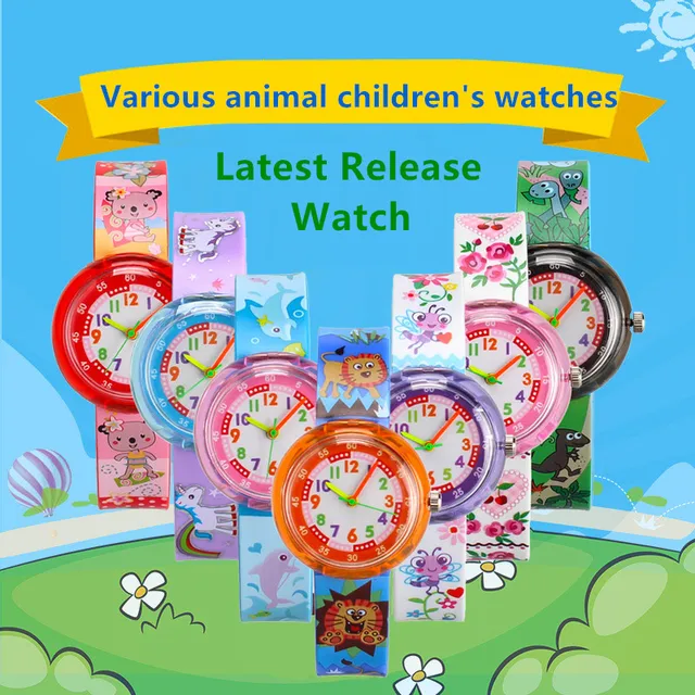 Various cartoon animal student casual Children's watches kids girls boys silicon Various cartoon animal student casual Children's watches kids girls boys silicon