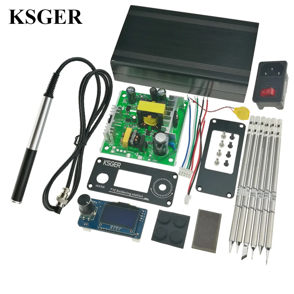 KSGER STM32 V2.1S OLED паяльник станция T12 наконечники ручка сплава контроллер сварочные инструменты Sunction оловянный насос Электрический - Цвет: sets 3