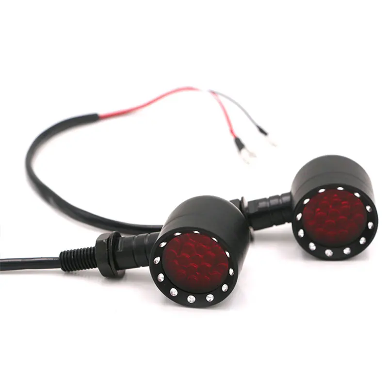 Nordson Universal 2pcs LED Motorcycle Turn Signal Lights Motocross Motorbike Indicator Blinker Moto Tail Lights Signal Lamp