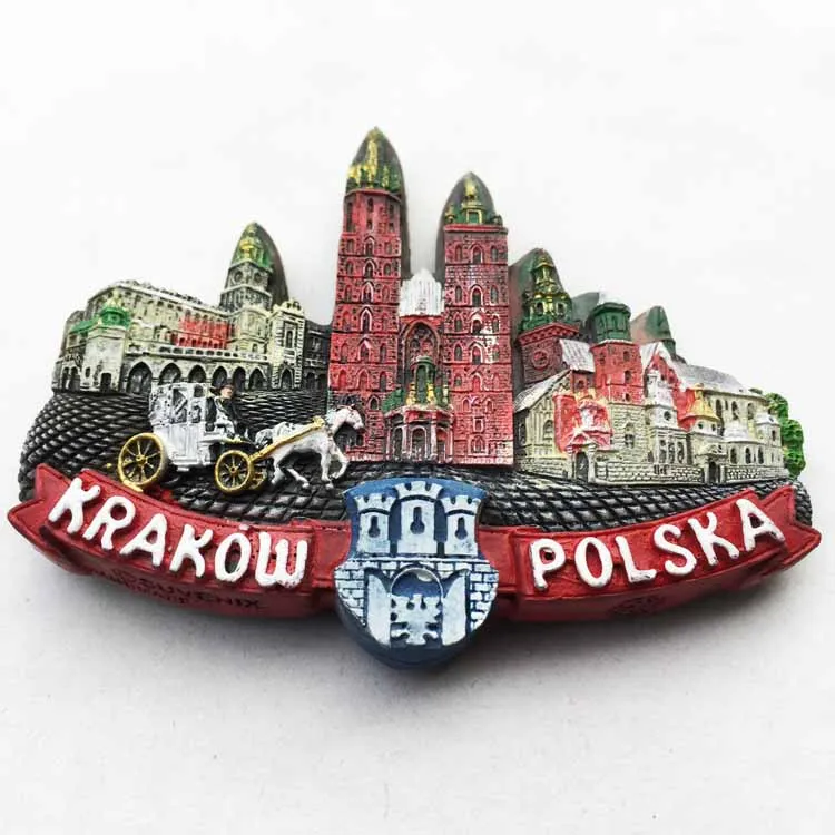 Личи жизнь Польша Краковская церковь Мария магнит на холодильник знаменитый