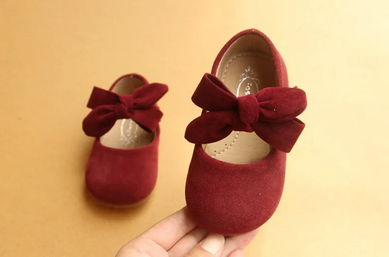 Обувь для девочек туфли без каблуков "Принцесса" с бантиком-бабочкой туфли в стиле «Принцесса», детская одежда для девочек тонкие неглубокие туфли лодочки кожаные туфли