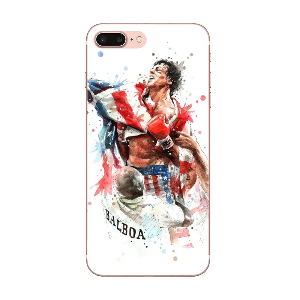 Мягкий чехол для мобильного телефона Rocky Balboa боксерский рисунок Huawei P7 Honor 4C 5A 5C 5X 6