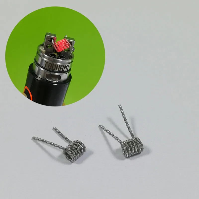 Buy Prebuilt Vape Coil Wire Flat Twisted Wire Fused