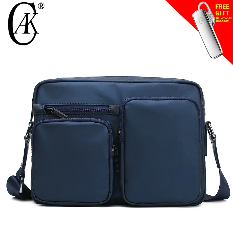 

CAK Luxury Brand Men Messenger Bags Casual Men's Crossbody Shoulder Bags High Quality Waterproof Nylon Satchels Tote For iPad